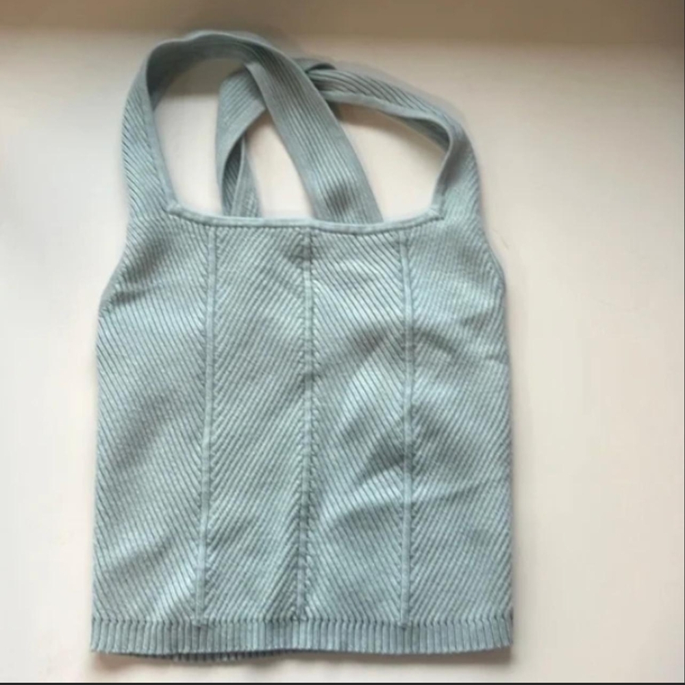 Abercrombie & Fitch Teal Ribbed Knit Top NWT